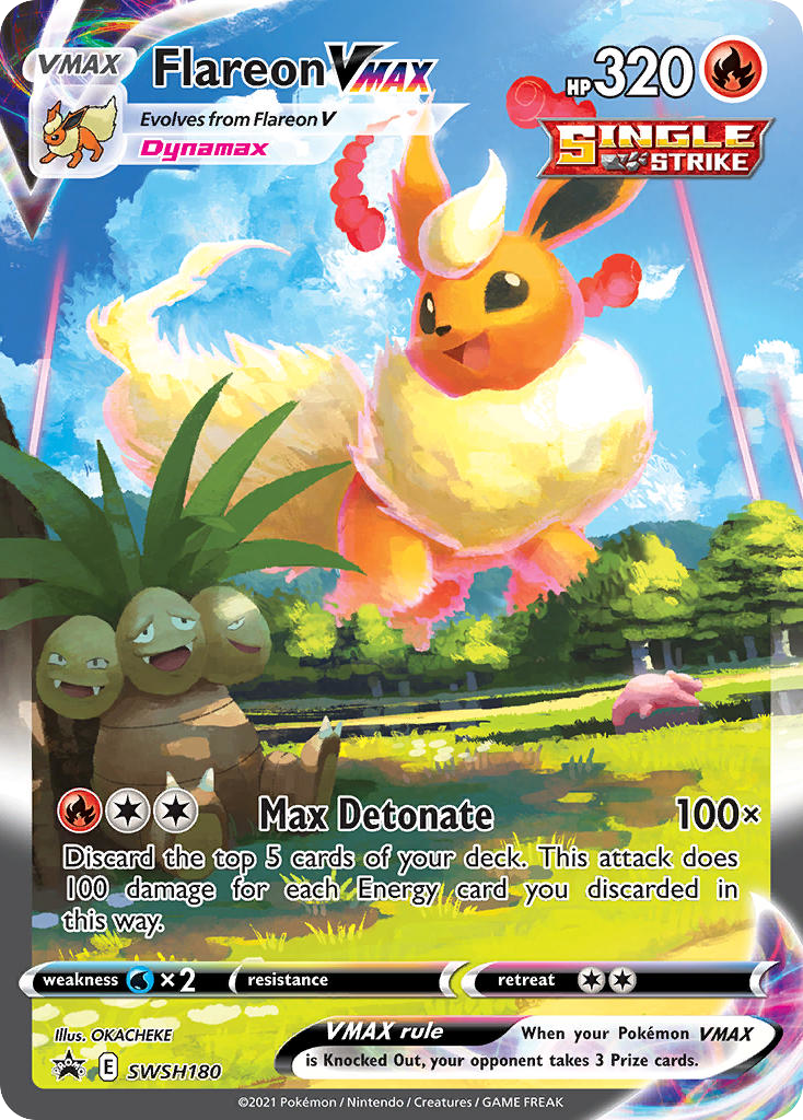 Sword & Shield Promo's Flareon VMAX #180